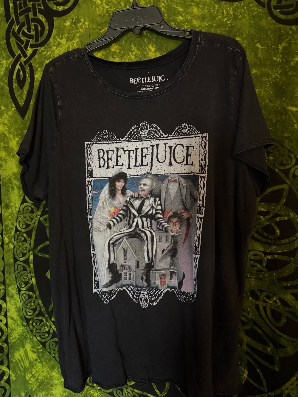 Ripple Junction Beetlejuice Graphic Tee in Black